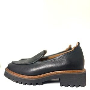 M. Gemi Black Leather Eva Loafer Platform Whimsigoth sz38.5 US 8.5